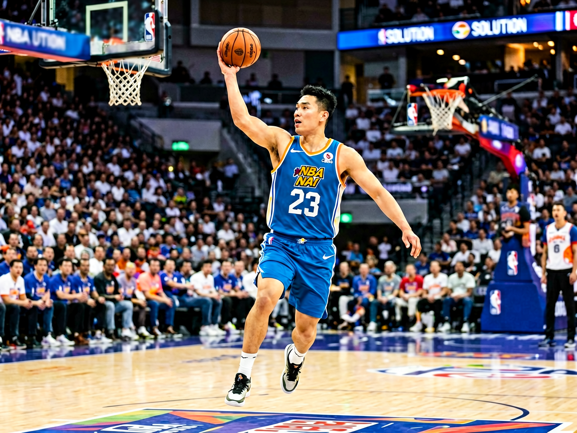 NBA篮球比赛现场，体现多体育项目覆盖能力